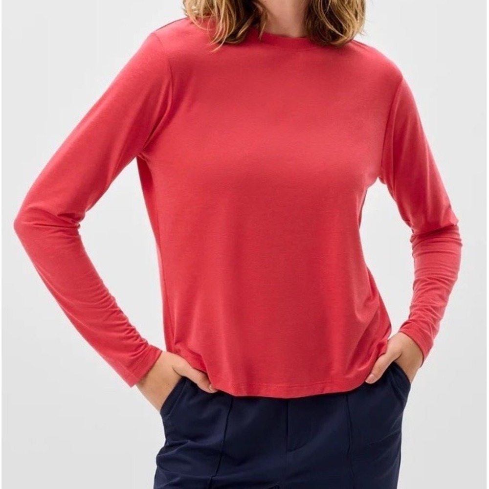 NWOT Women's Johnnie-O Course Featherweight Long Sleeve T-Shirt Raspberry‎ Small
